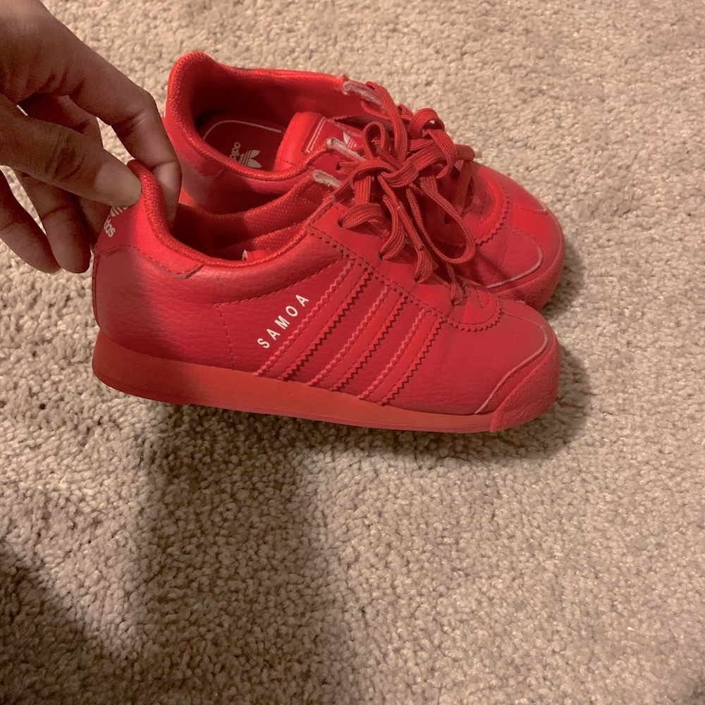 Adidas Red Samoa Toddler Unisex Shoes